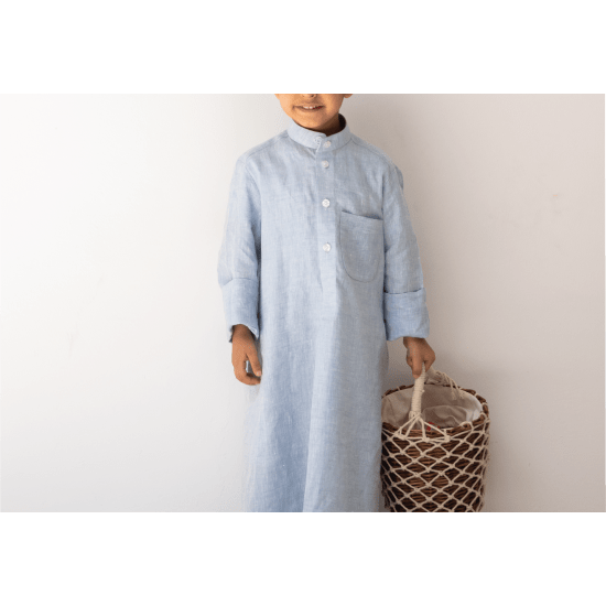 Junior Linen Sky Blue